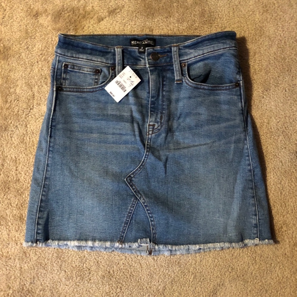 J. Crew Denim Mini Skirt